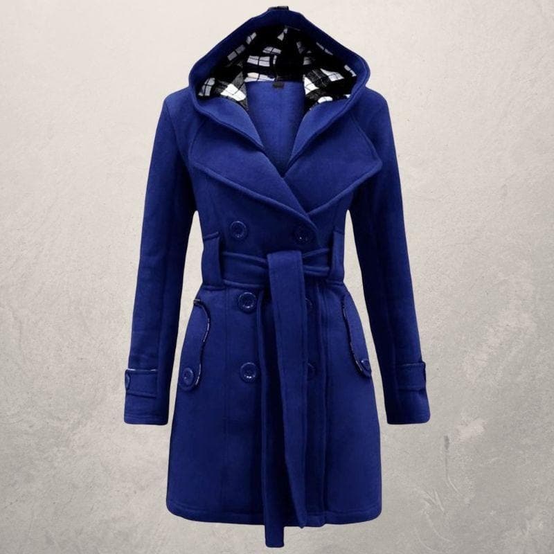 Belted Winter Coat with Hood