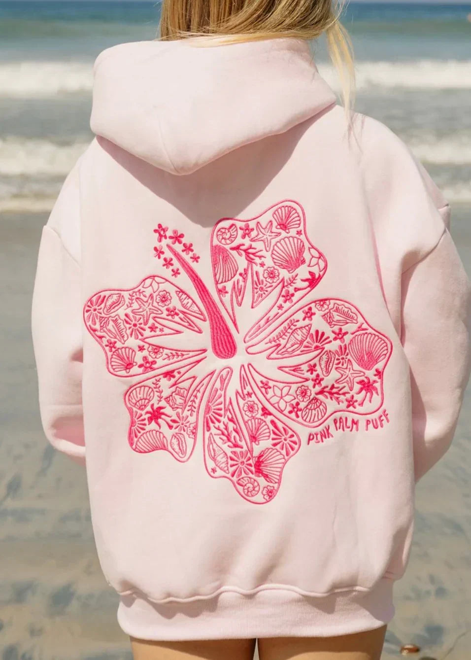 Bluza z kapturem oversize z tropikalnym nadrukiem – wygodny streetwear