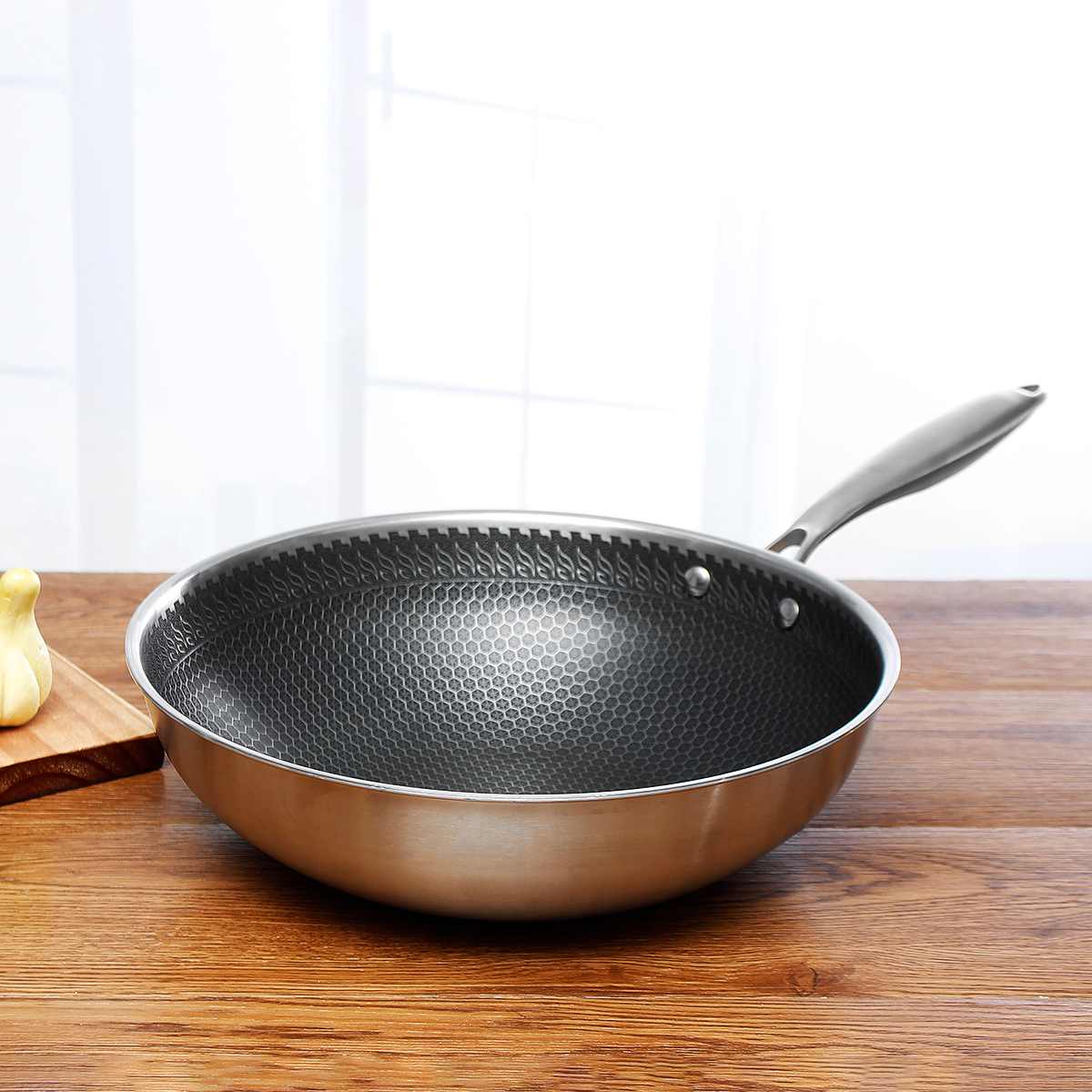 CHEFCRAFT PAN - Stainless Steel Non-Stick Frying Pan for Effortless Cooking