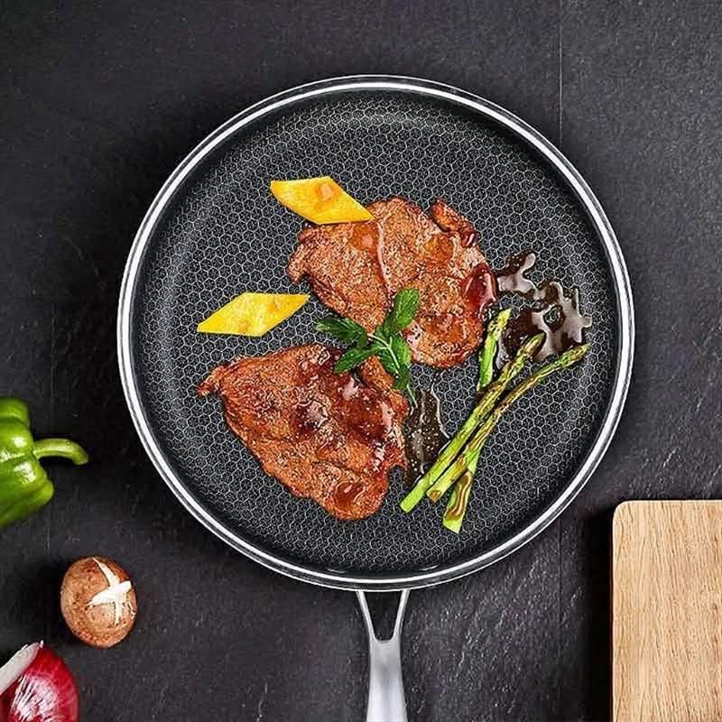 CHEFCRAFT PAN - Stainless Steel Non-Stick Frying Pan for Effortless Cooking