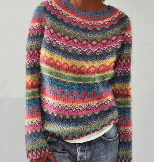 Ciepły damski sweter norweski
