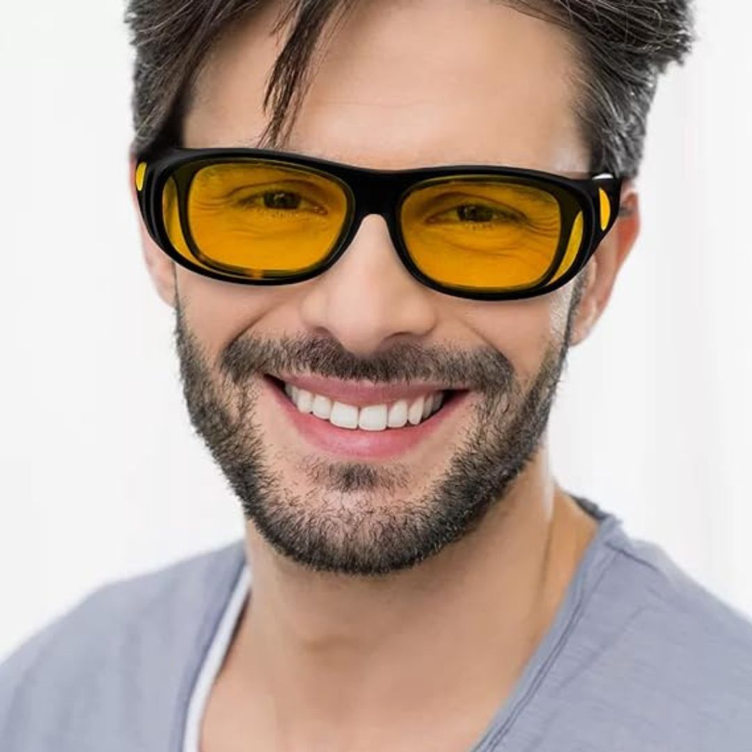 CLARIVUE – Night glasses with HD lenses & glare protection for safe driving at night