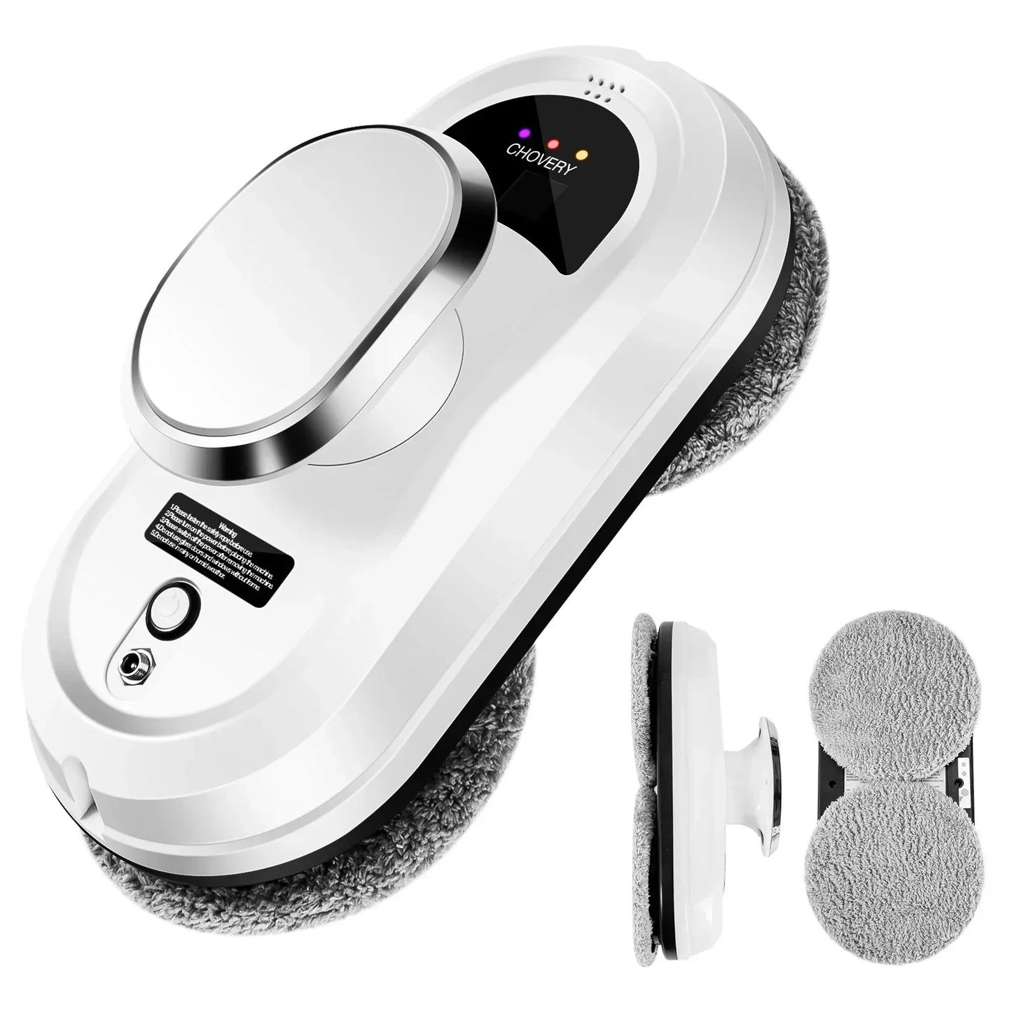 CleanBot Robot Window Cleaner – Smart and Hands-Free with Remote Control for Streak-Free Windows