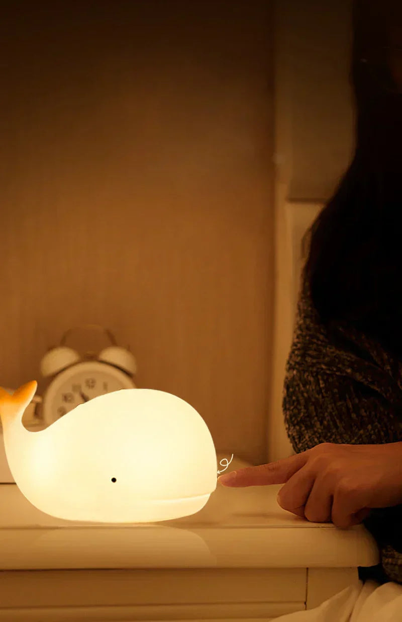 Cute Whale Night Light with Color Changing - GlowWhale