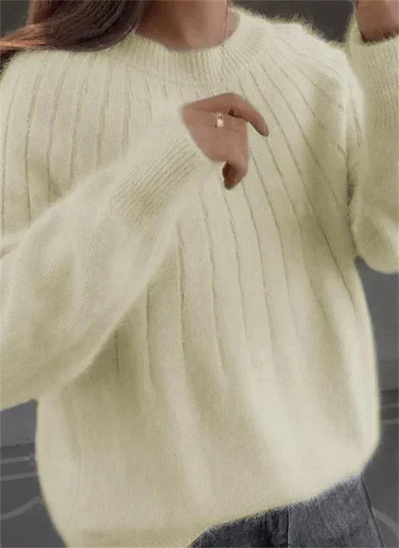 Damski kaszmirowy sweter dzianinowy