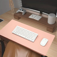 DESKCOMFORT – Ergonomiczna mata na biurko z PU skóry z podparciem nadgarstka