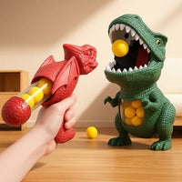 DINOPOP BLASTER – Gra w strzelanie do dinozaurów dla dzieci z miękkimi piankowymi kulkami i tarczą