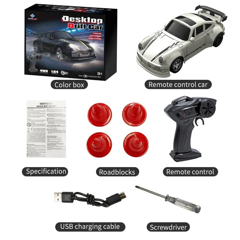 DRIFTLITE – Mini 4WD RC Car with Stable Control and Fast Acceleration