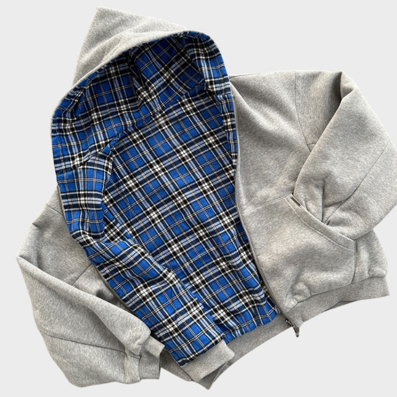 Dwustronna bluza oversize z kapturem