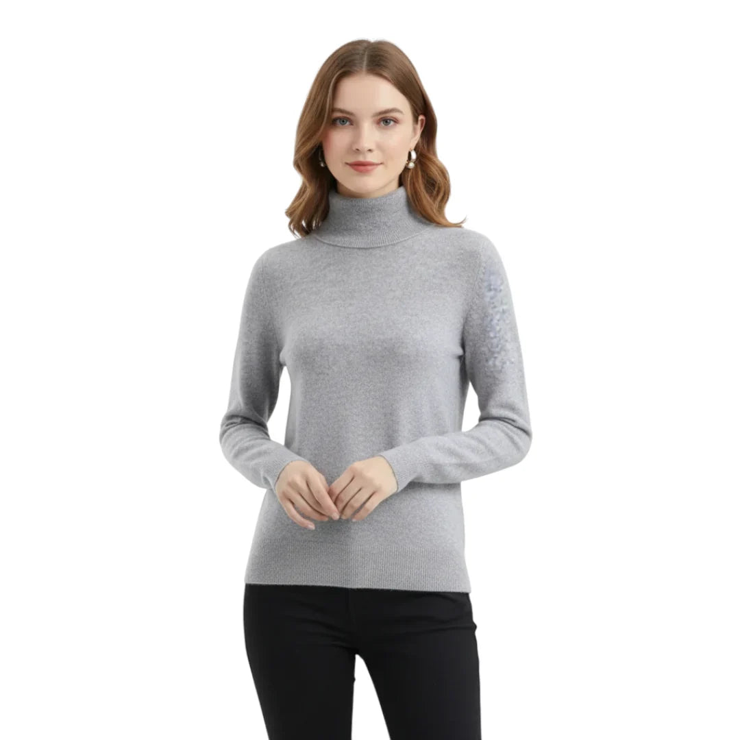 Elegancki sweter damski z dzianiny – ciepły i wygodny