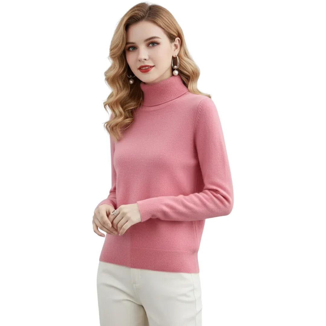 Elegancki sweter damski z dzianiny – ciepły i wygodny