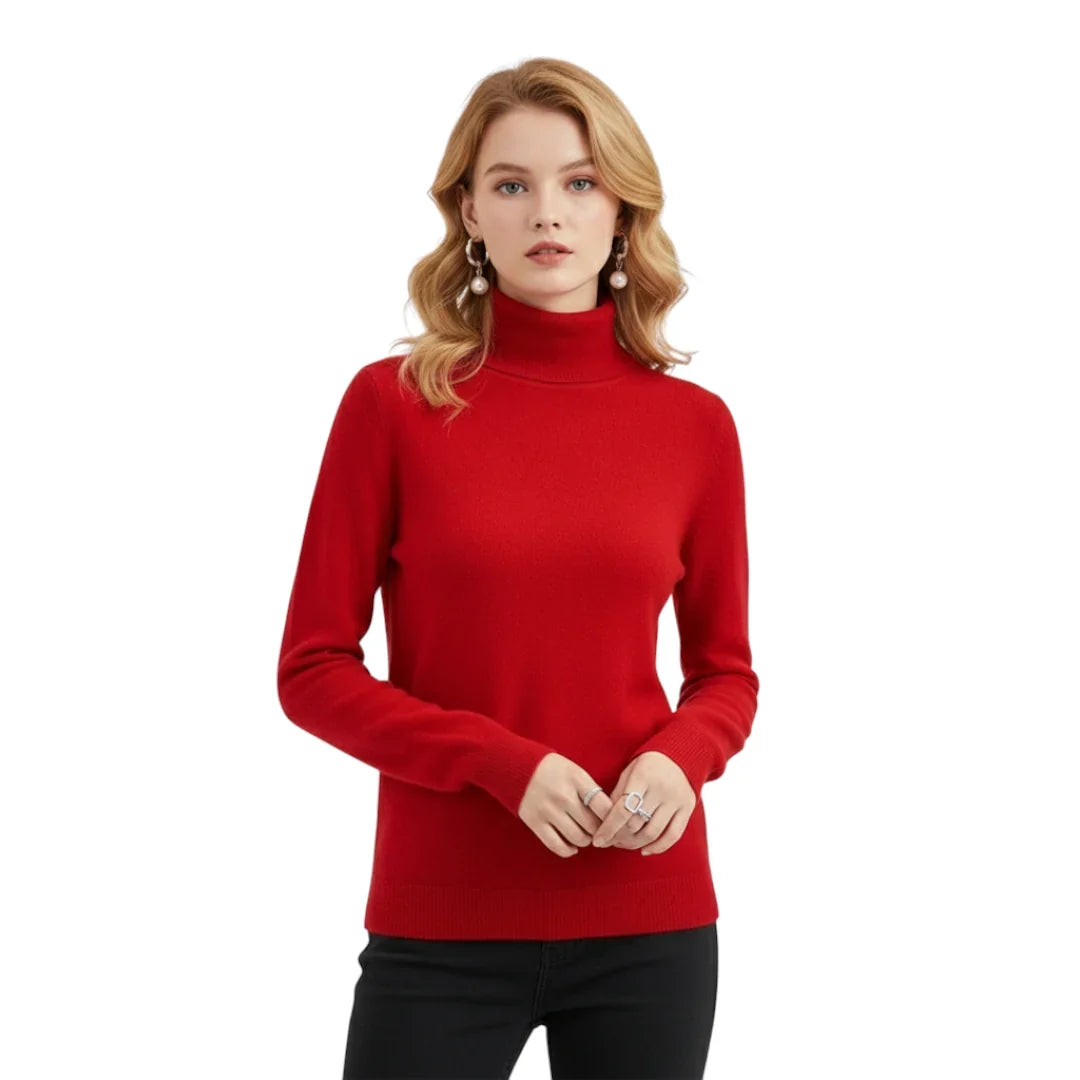 Elegancki sweter damski z dzianiny – ciepły i wygodny