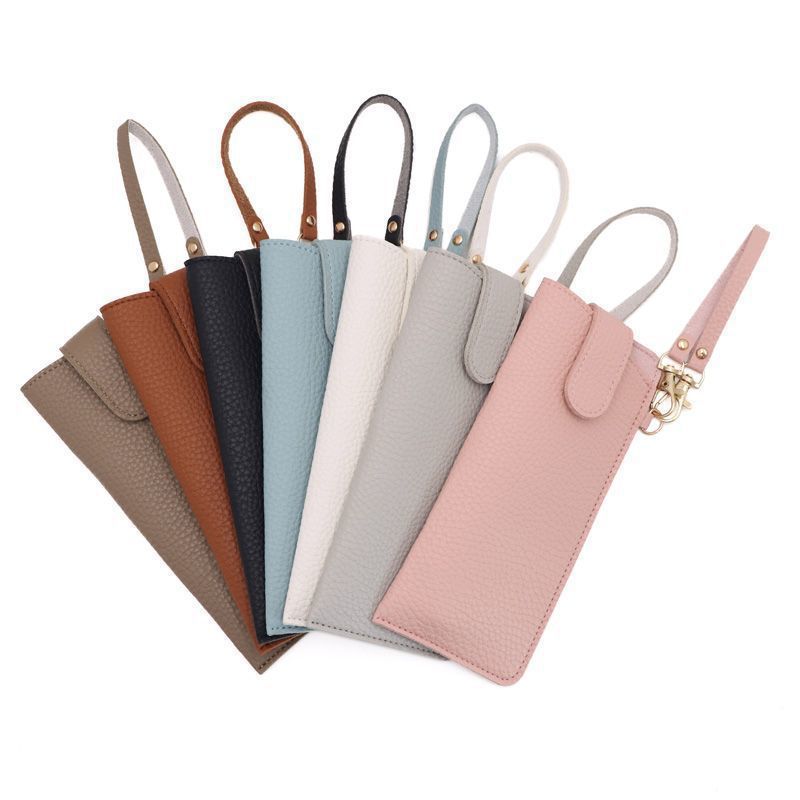 Eleganckie skórzane etui na okulary