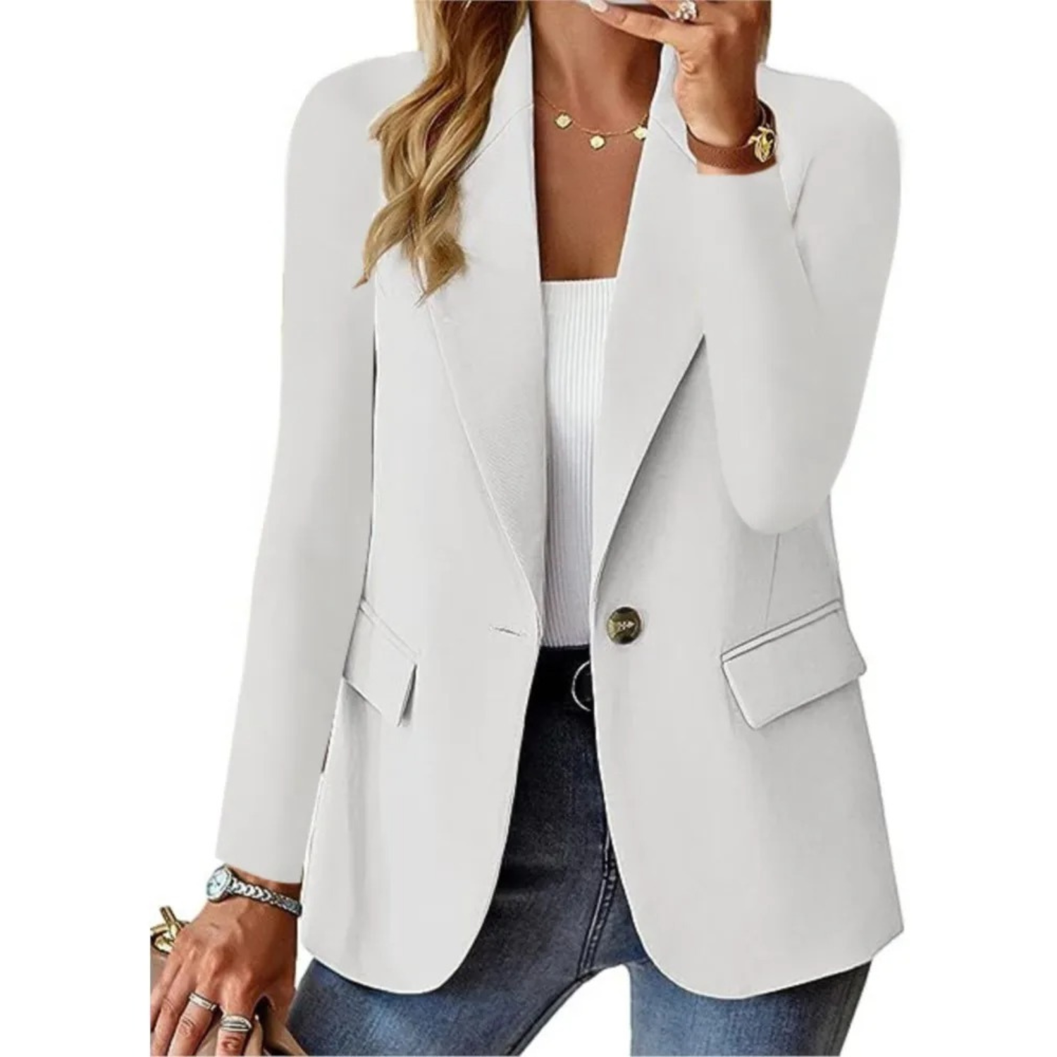 Elena | Tailored Casual Blazer for Autumn