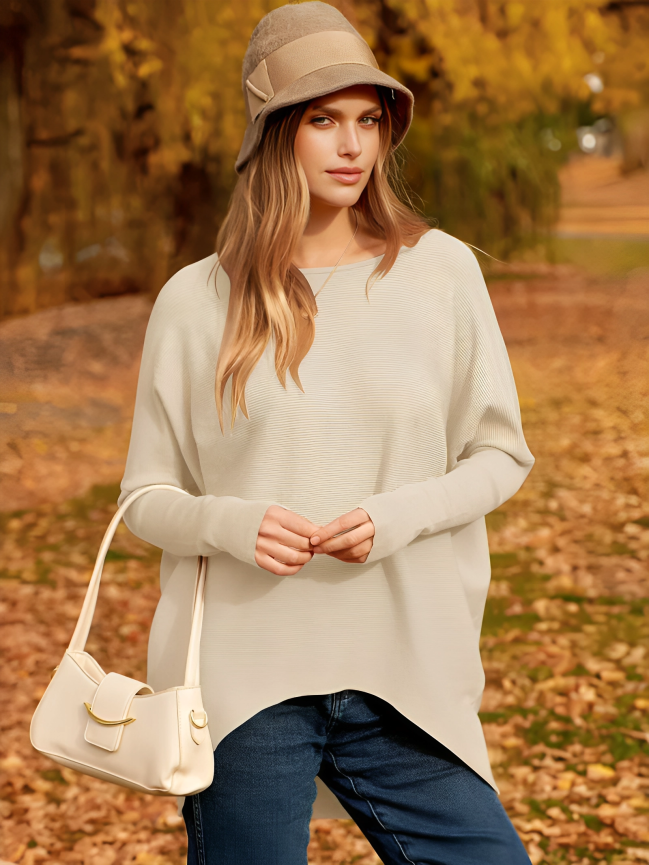 Eline | Elegant oversized knitted jumper for autumn