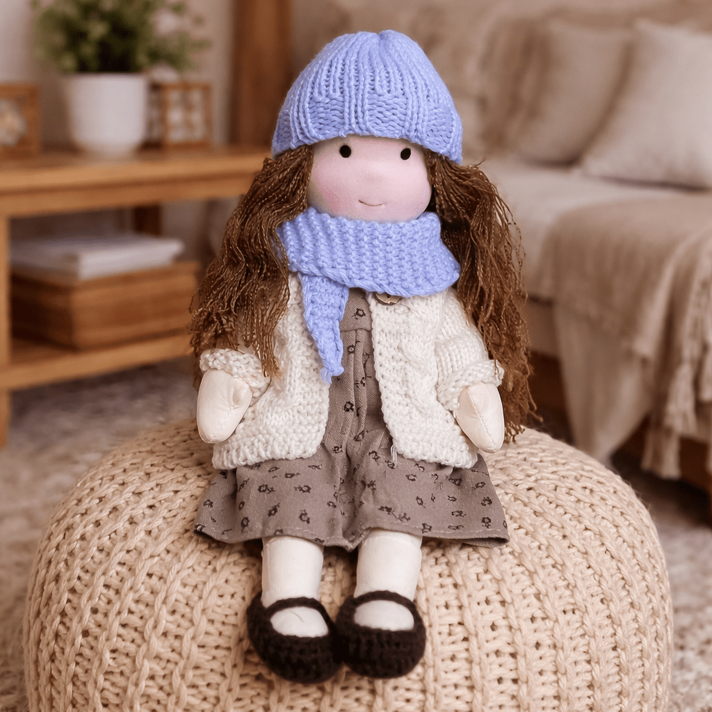 ELORA – Handmade Waldorf Doll Made of Cotton for Creative Play