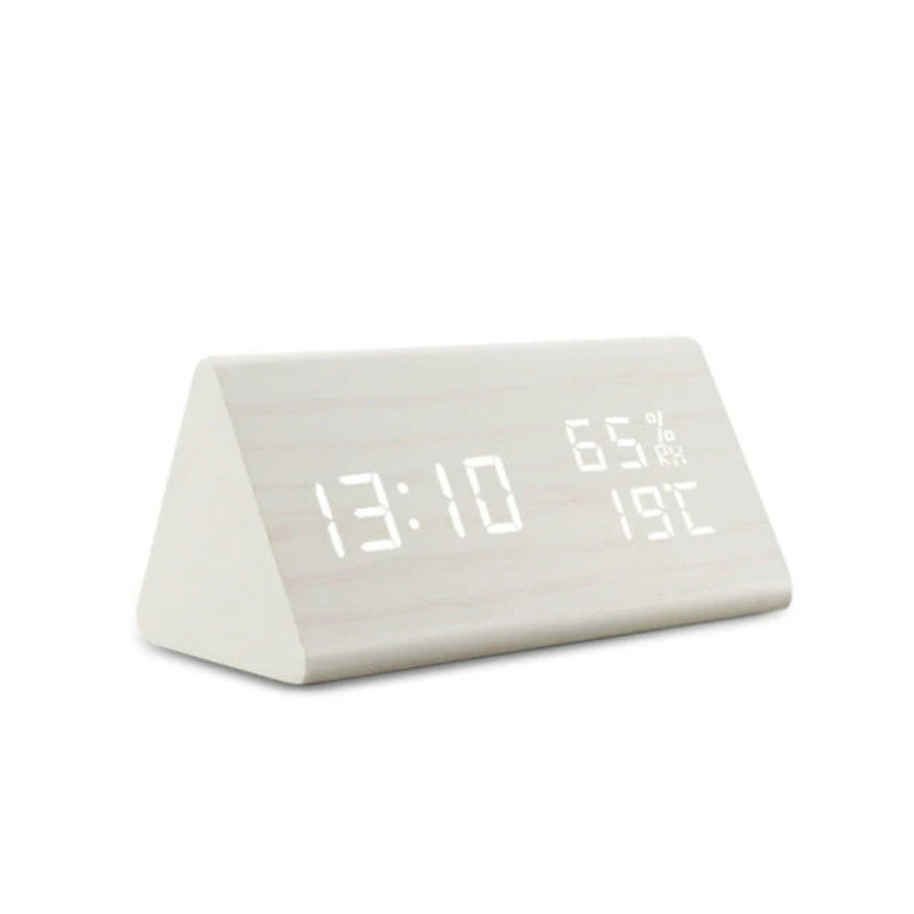 Elora Wooden LED Alarm Clock Digital Display