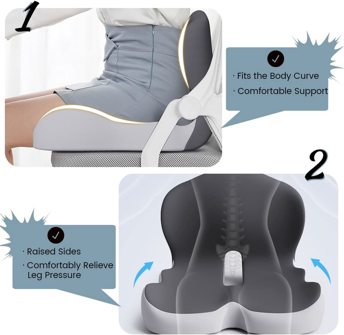 ERGOCOMFORT PAD – Premium Memory Foam Pillow for Posture & Comfort