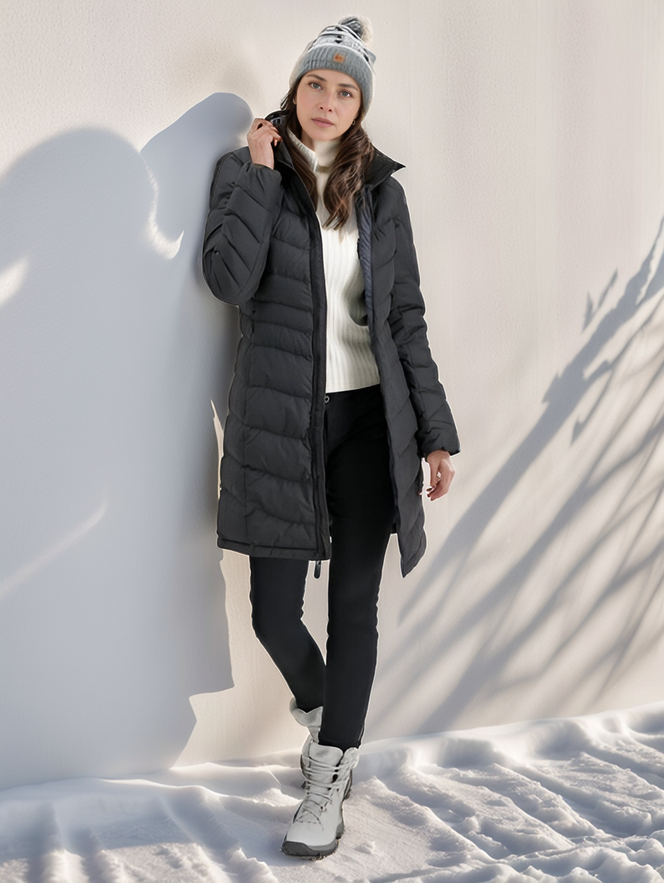 Eva Long Padded Coat - Winter, Warm, Light and Water-Repellent