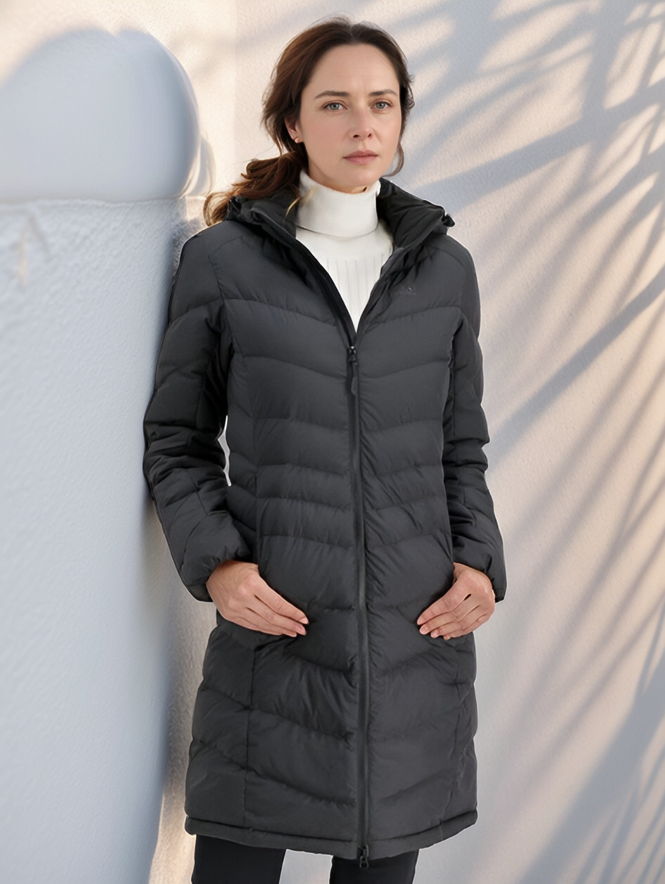 Eva Long Padded Coat - Winter, Warm, Light and Water-Repellent