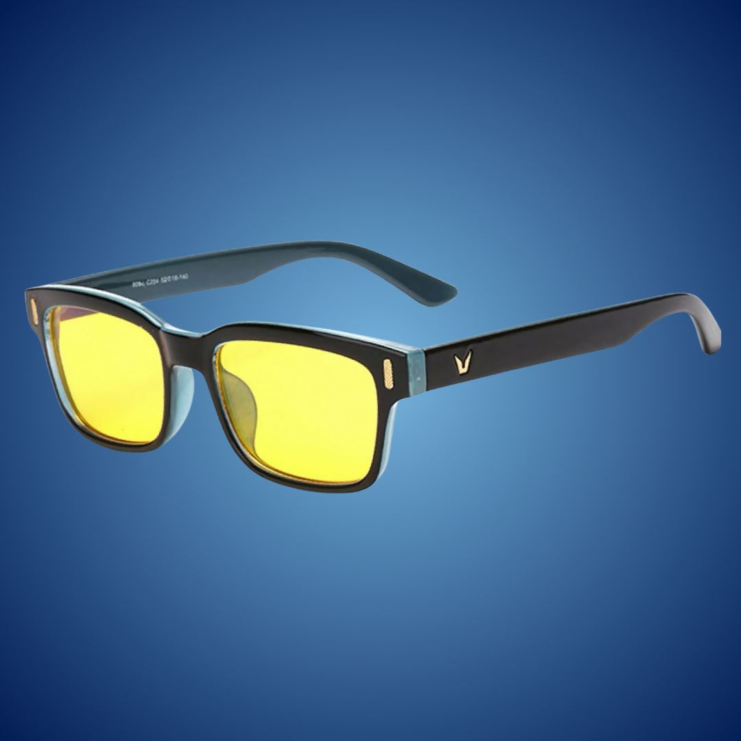 EyeShield Pro Blue Light Blocking Computer Glasses | With UV Protection - Reduces Eye Strain - Improves Sleep Quality - Relieves Eye Fatigue Glevato