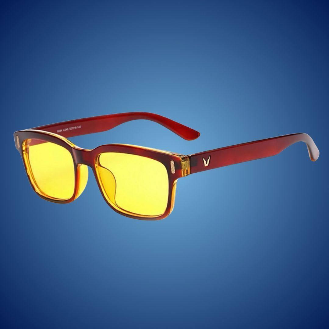 EyeShield Pro Blue Light Blocking Computer Glasses | With UV Protection - Reduces Eye Strain - Improves Sleep Quality - Relieves Eye Fatigue Glevato