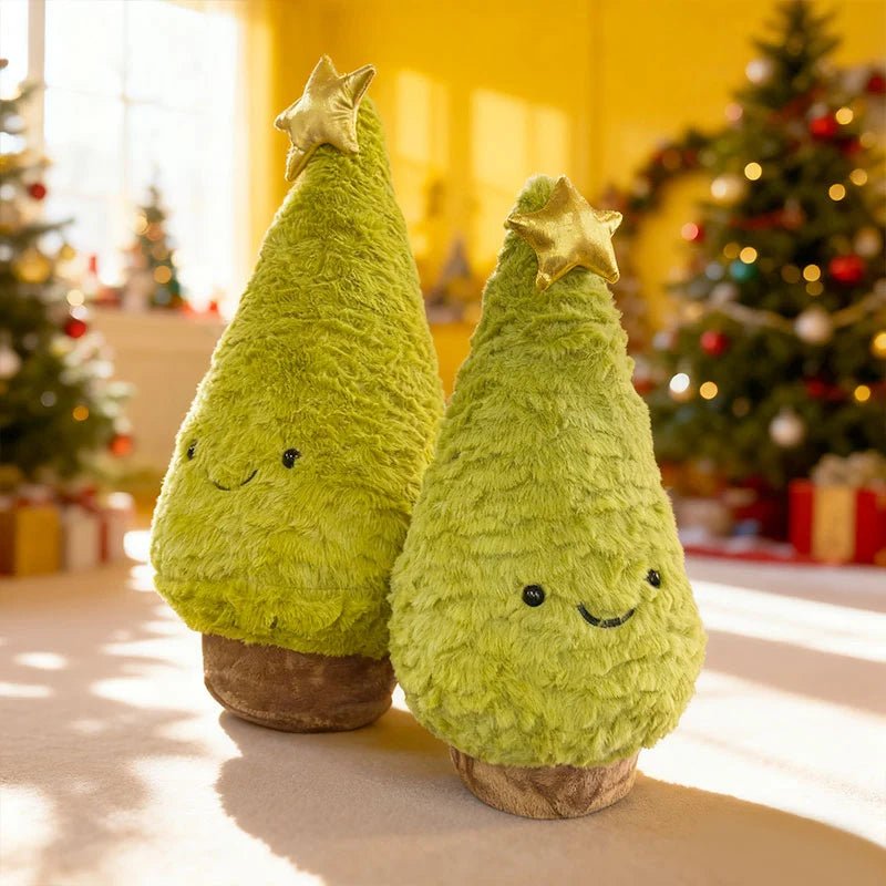 FESTIVETREE – Cute Plush Christmas Tree Figurine for Cozy Christmas Rooms