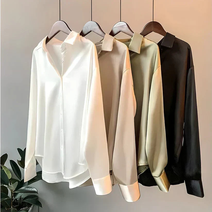Fifine | Women's Silk Shirt | Elegant, Luxurious & Versatile | Perfect for Autumn