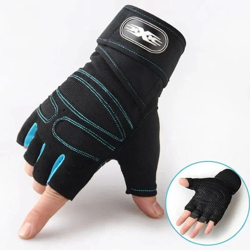 FITFLEX - Shock-resistant training gloves with wrist support | For weight training, fitness & cycling