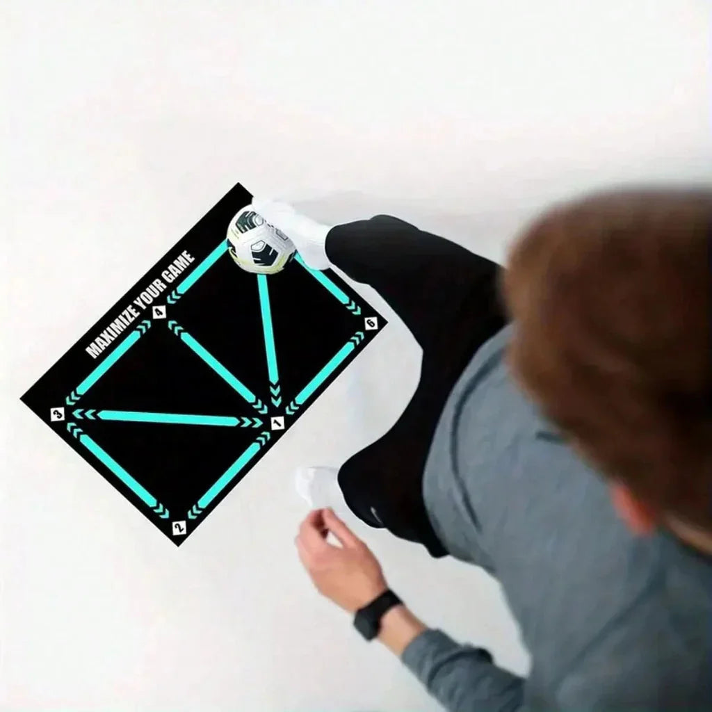FOOTMASTER - Non-slip Soccer Training Mat for Effective Technique Training, Coordination, and Ball Control Indoors