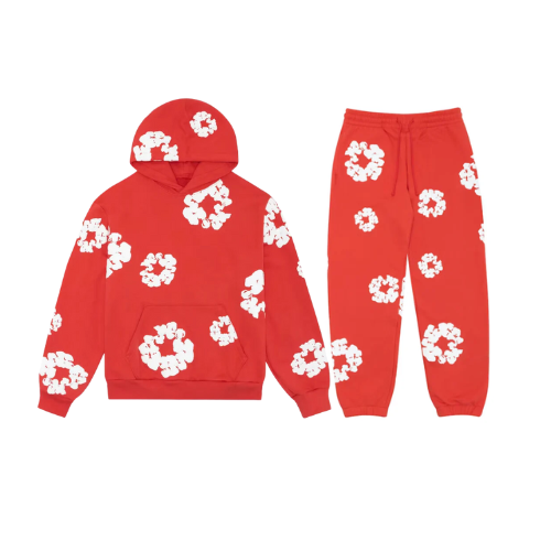 FrenchModaDenim - Unisex Autumn Floral Track Suit with Iconic Prints