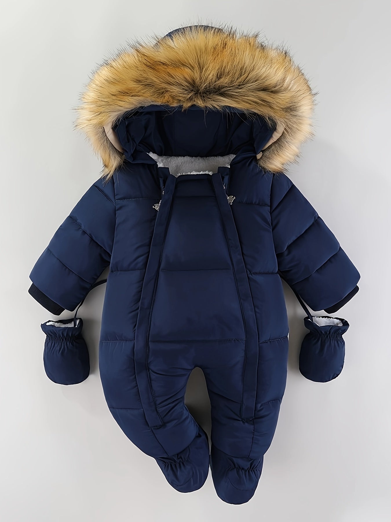 Frosty Baby Sleepsuit - Luxury Winter Sleepsuit with Hood for the Colder Months