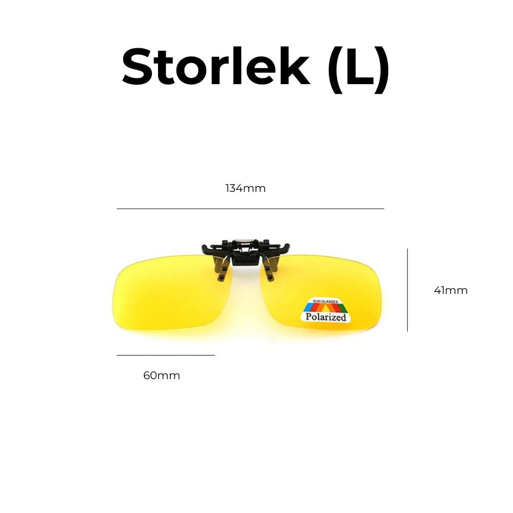 Glasses for Night Driving - Clip-On Polarized