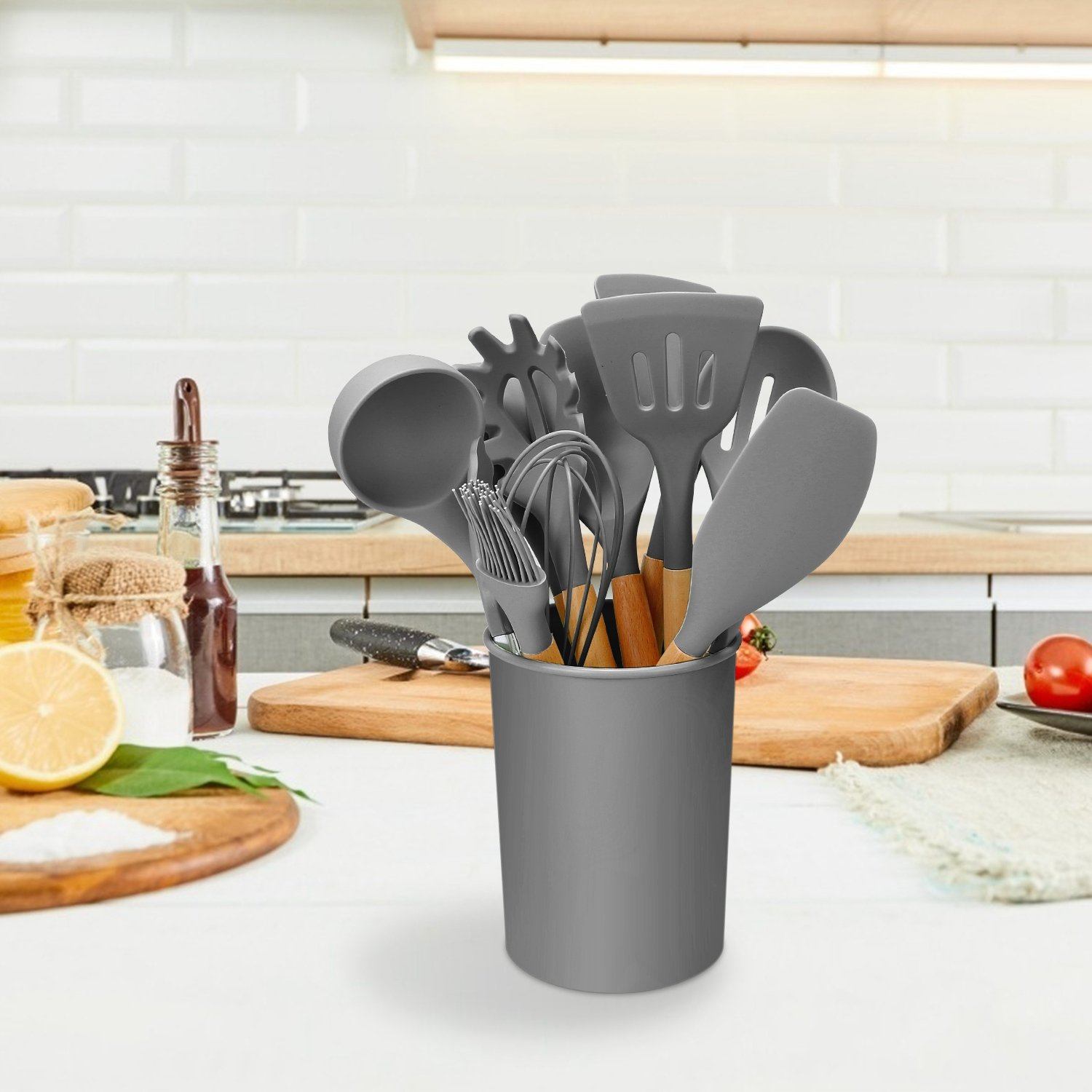 Glevato | 11-Piece: Silicone Kitchen Utensil Set