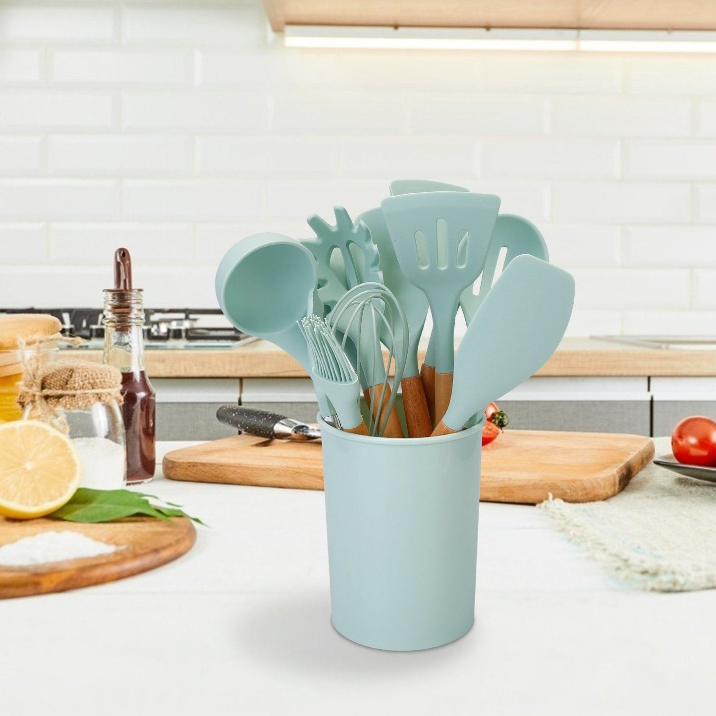 Glevato | 11-Piece: Silicone Kitchen Utensil Set