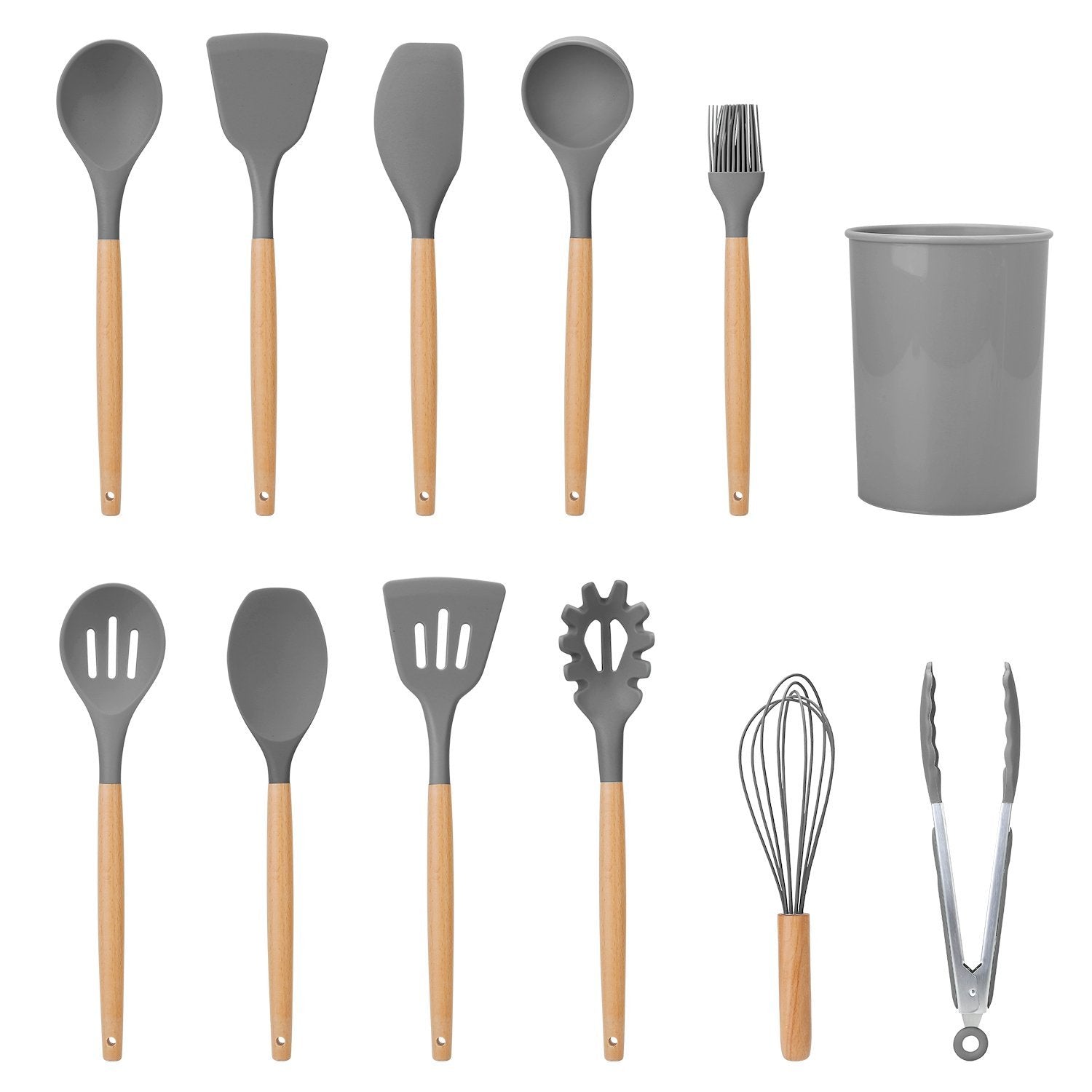 Glevato | 11-Piece: Silicone Kitchen Utensil Set