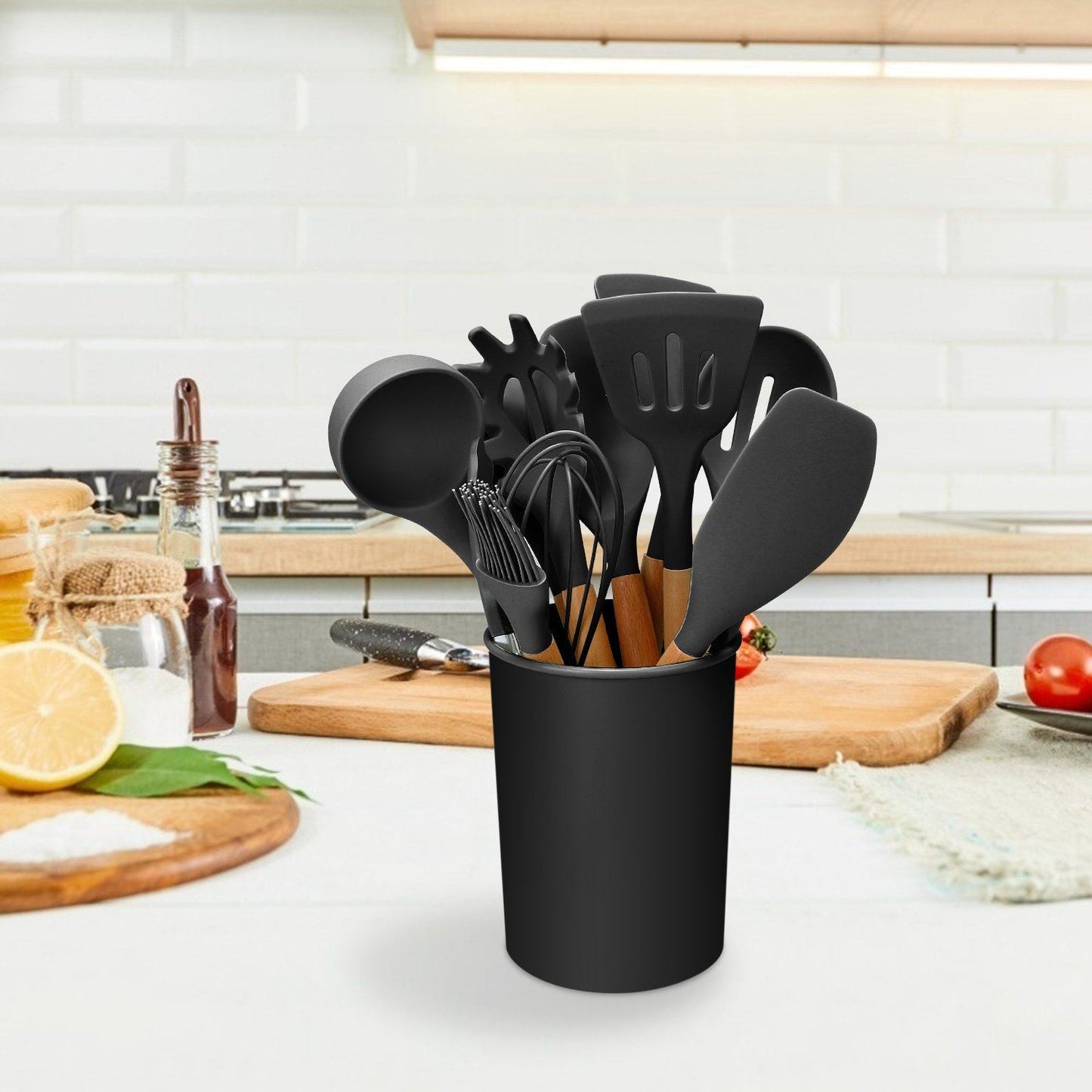 Glevato | 11-Piece: Silicone Kitchen Utensil Set