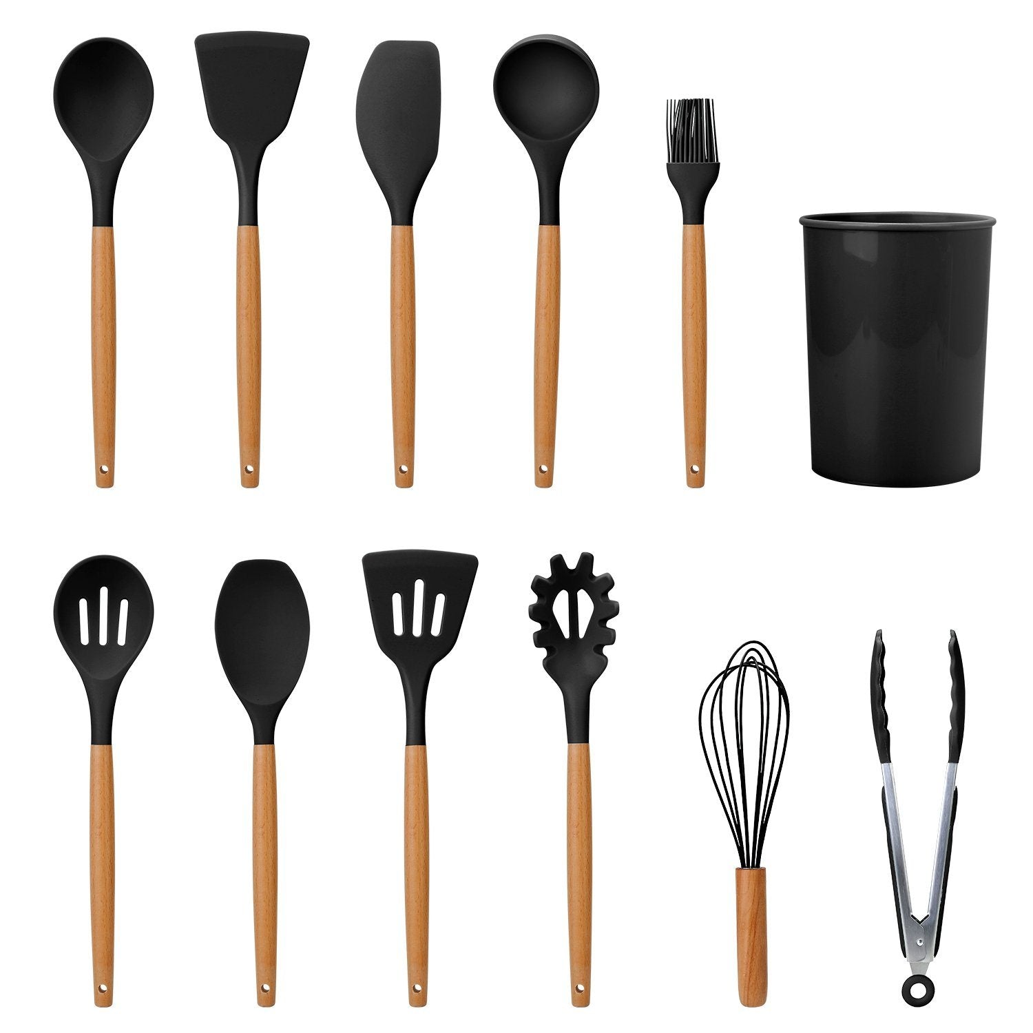 Glevato | 11-Piece: Silicone Kitchen Utensil Set