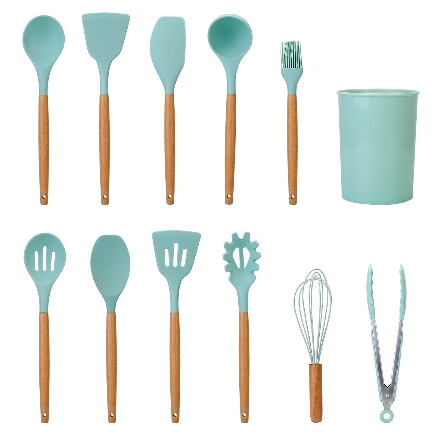 Glevato | 11-Piece: Silicone Kitchen Utensil Set