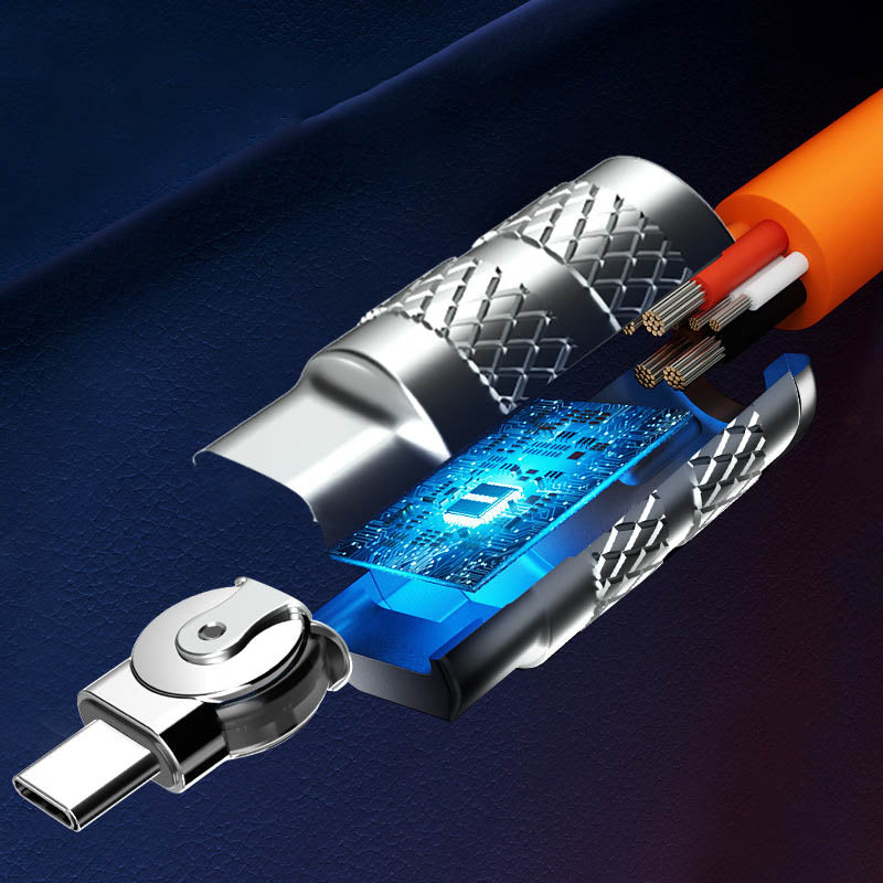 Glevato | 180° Anti-Break Fast Charging Data Cable (120W)