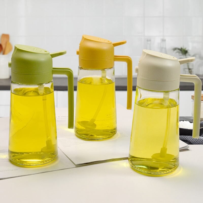 Glevato | 2-in-1 Glass Oil Sprayer and Dispenser