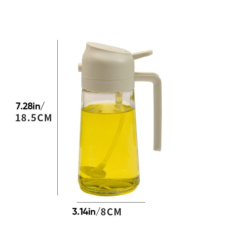 Glevato | 2-in-1 Glass Oil Sprayer and Dispenser