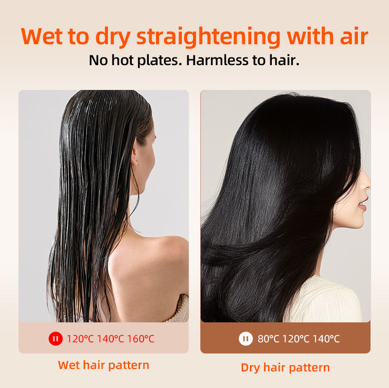 Glevato | 2-in-1 Hair Dryer & Straightener for Effortless Styling