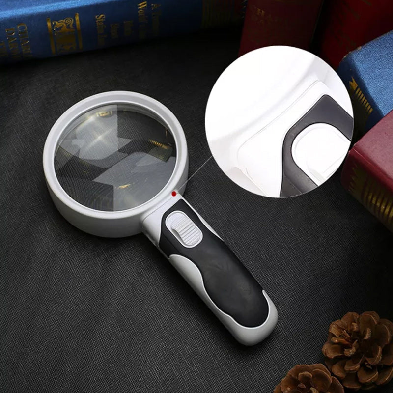 Glevato | 20X Optical Magnifying Glass with LED Light