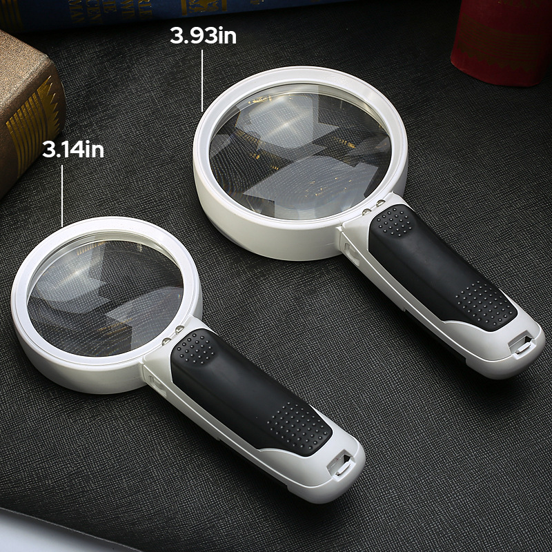 Glevato | 20X Optical Magnifying Glass with LED Light