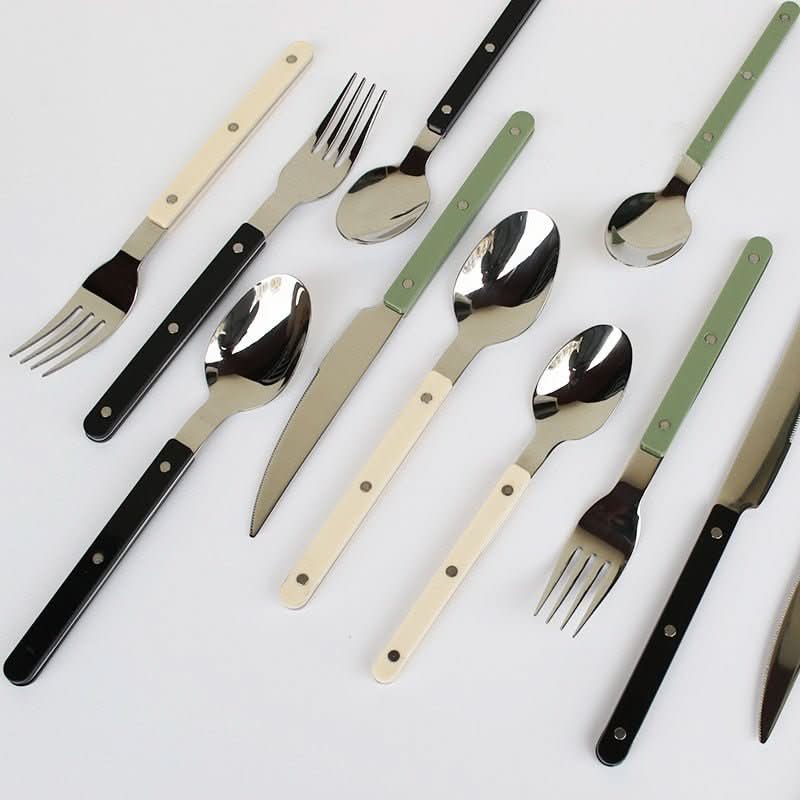 Glevato | 24-piece stainless steel cutlery set with engraving