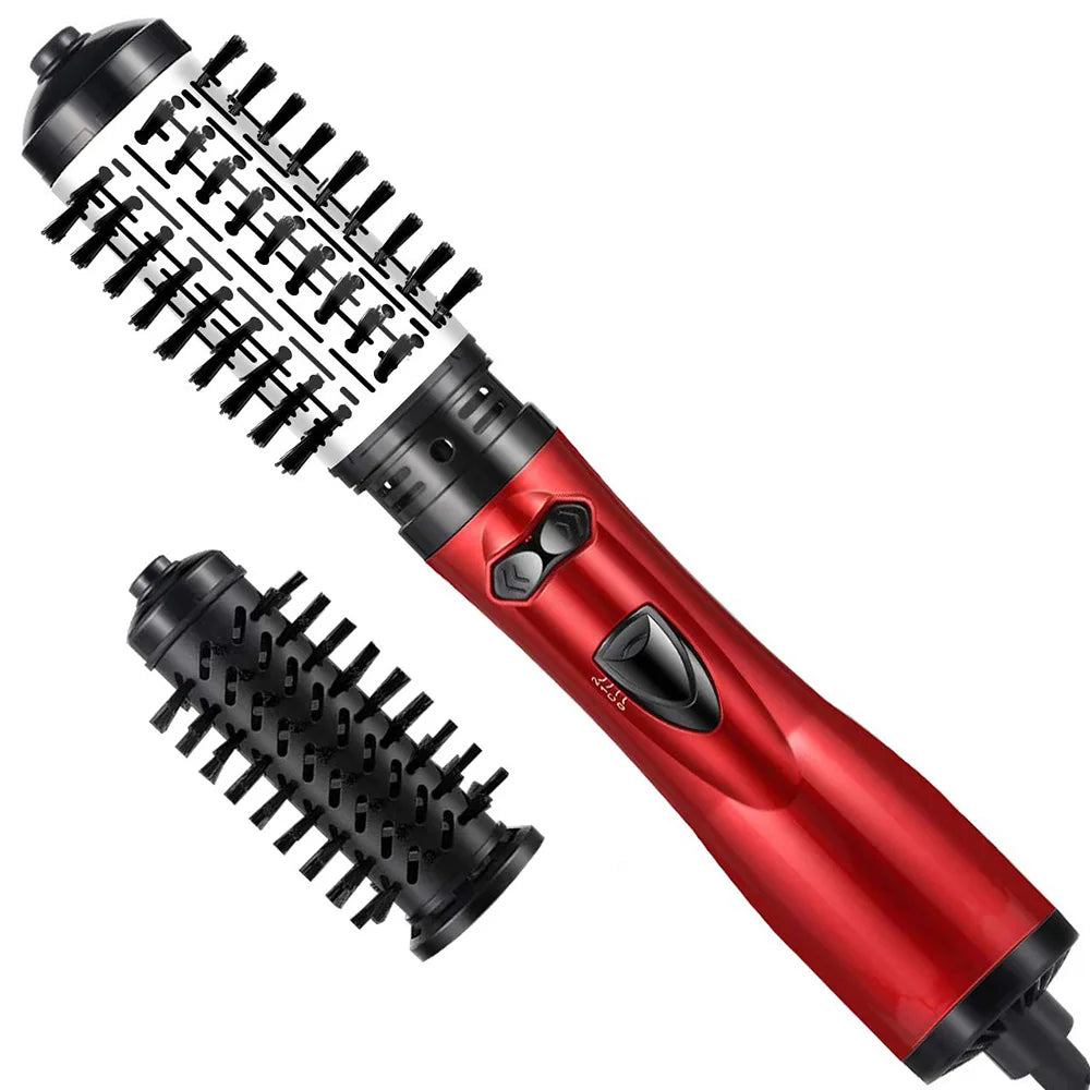 Glevato | 3-in-1 Rotating Hair Dryer and Styler with Adjustable Temperature for Effortless Curls and Waves