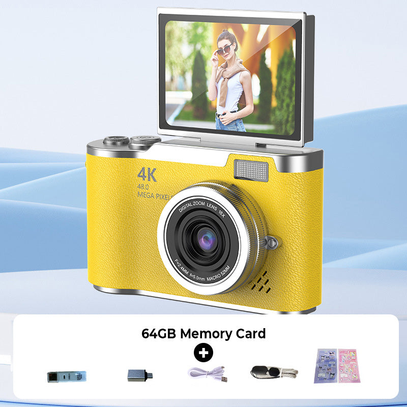 Glevato | 4K HD Flip Screen Digital Camera