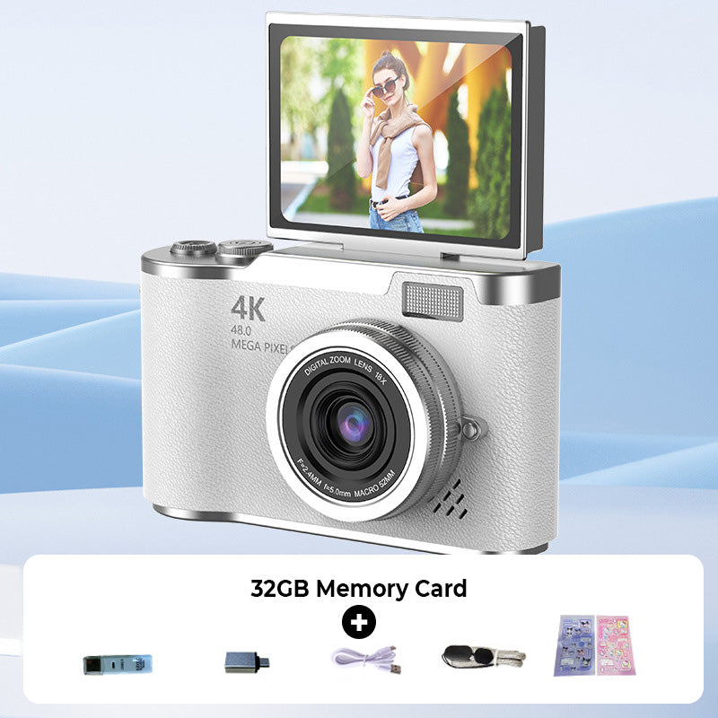 Glevato | 4K HD Flip Screen Digital Camera