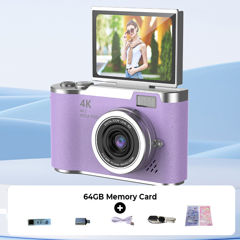Glevato | 4K HD Flip Screen Digital Camera